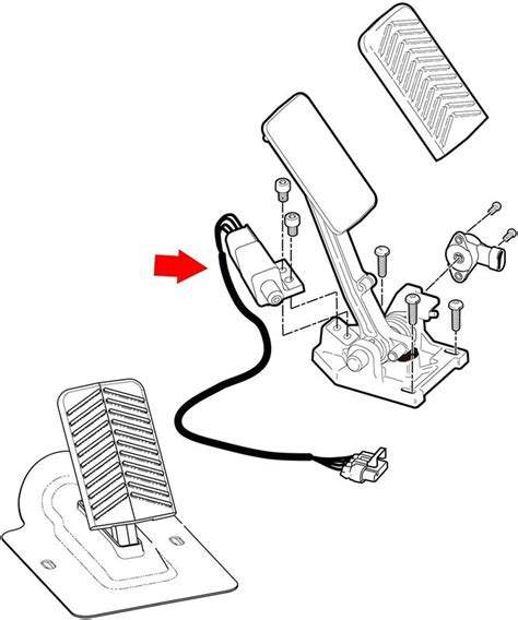 Ezgo Rxv Golf Cart Accelerator And Brake Pedal Switch Assembly