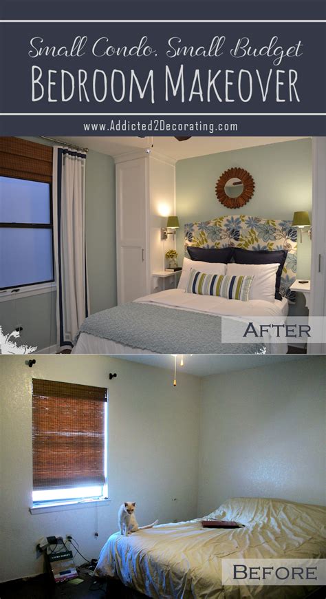 Small Condo Budget Bedroom Makeover Before After Addicted 2 Decorating