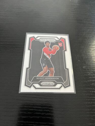 Panini Prizm Scoot Henderson Rc Rookie Base Portland Trail