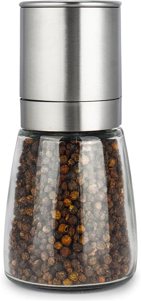 Amazon.com: Gulex® Pepper Grinder Pepper Mill, Salt Grinder Refillable,(Single Package ...