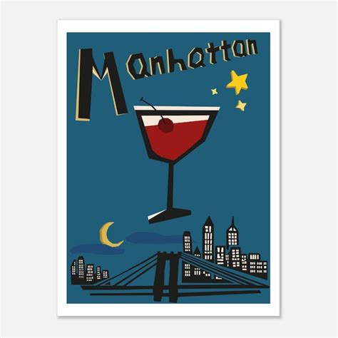 Manhattan Art Print Etsy