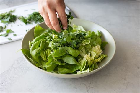 Green Salad With Fresh Herbs And Red Wine Vinaigrette Recipe