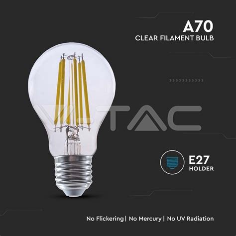 LED Крушки LED Крушка 18W Filament E27 A70 3000K 135 lm W