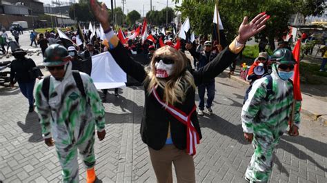 The Taking Of Lima Thousands Of People Protest Against The