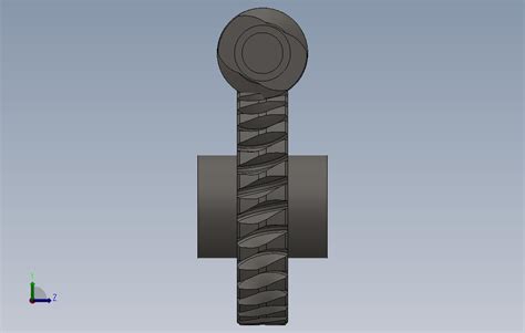 蜗轮蜗杆 Solidworks 2012 模型图纸免费下载 懒石网