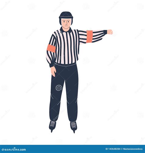 Ice Hockey Referee Stock Vector Illustration Of Print 143648284