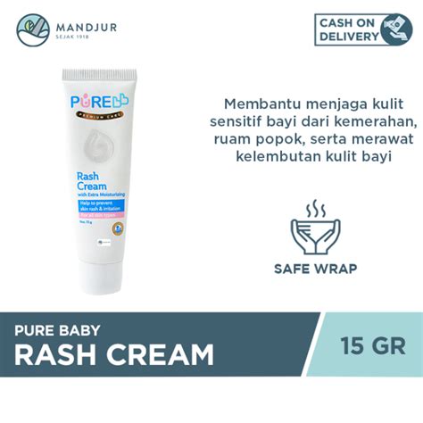 Pure Baby Rash Cream 15 Gram Krim Pereda Gatal Ruam Popok Lazada