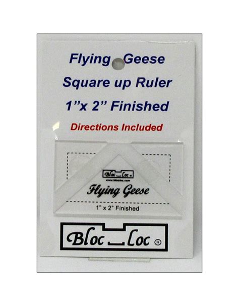 Flying Geese Square Up Ruler 1 X 2 Inch Nanno Creative