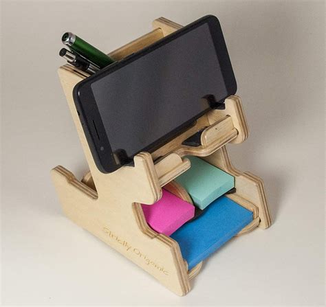 Cell Phone Stand Tablet Stand Pen Holder Sticky Notes - Etsy