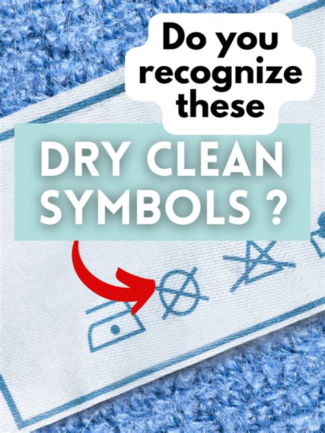 Recognize The Dry Cleaning Symbols - SewGuide