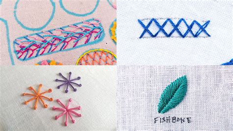 23 Types of Embroidery Stitches Everyone Should Know - Wayne Arthur Gallery