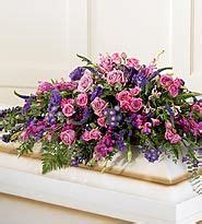 Pink And Purple Casket Spray Gammage Flowers