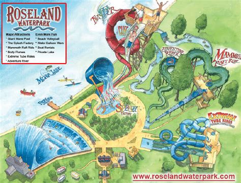 Roseland Waterpark Map And Brochure 2015 ThemeParkBrochures Net