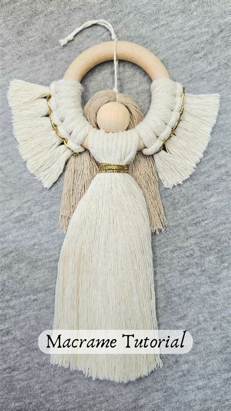 DIY ANGEL En MACRAME Paso A Paso DIY Macrame Angel Step By Step