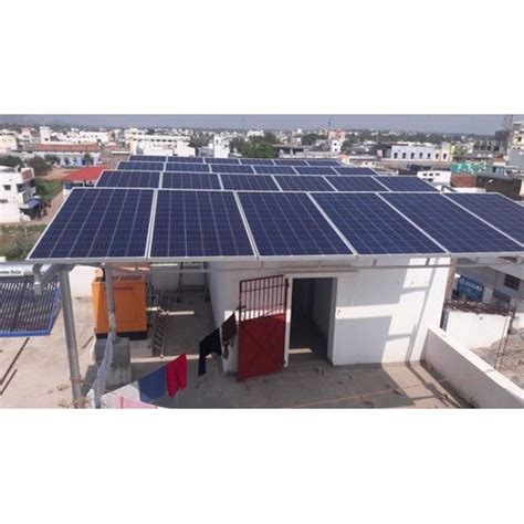 Mounting Structure Grid Tie Rooftop Solar Plant For Residential