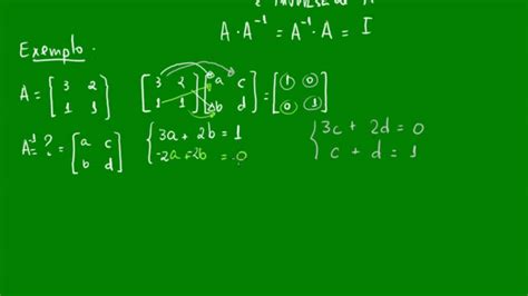 Matriz Inversa Lgebra Matem Tica Youtube