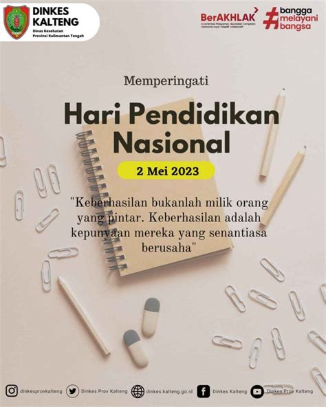 Hari Pendidikan Nasional Tahun 2023 Dinkes Kalteng