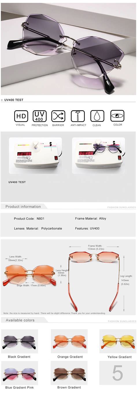 Rimless Faceted Sunglasses - ApolloBox