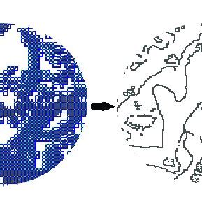 An algorithm for fractal dimension calculation by the "perimeter-area ...