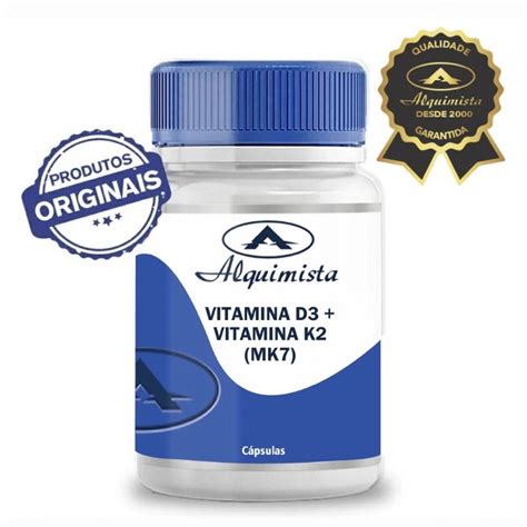 Vitamina D3 5000ui Vitamina K2 Mk7 120mcg 60 Cápsulas Shopee Brasil