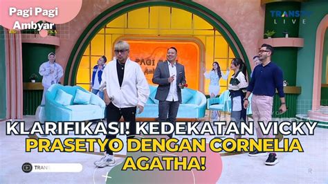 Klarifikasi Kedekatan Vicky Prasetyo Dengan Cornelia Agatha Pagi