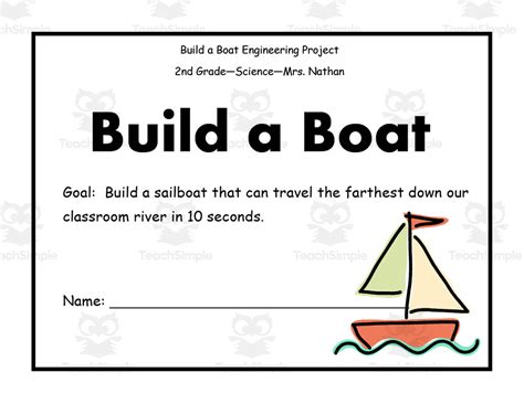 build  boat engineering project  teach simple