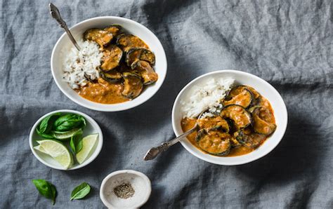 Curry Daubergines Au Lait De Coco