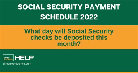 2022 Social Security Payment Schedule Direct Express Card Help