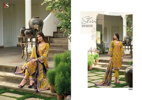 Deepsy Suit Bin Saeed Lawn Vol Cotton With Printed Pakistani Salwar