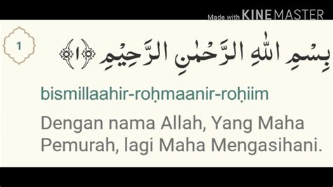 Surah Al Fatihah Ayat 1 7