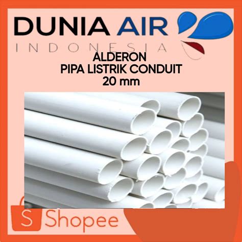 Jual ALDERON PIPA LISTRIK CONDUIT 20MM PUTIH 2 85 METER 5 BATANG