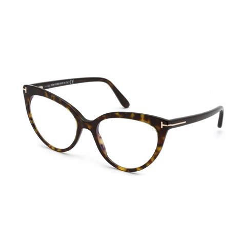 Tom Ford Women S Eyeglasses Dark Havana Plastic Cat Eye Shape Frame