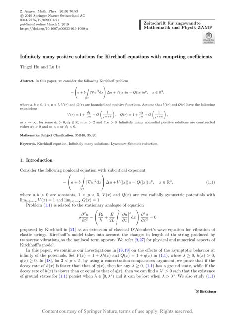 Infinitely Many Positive Solutions For Kirchhoff Equations With