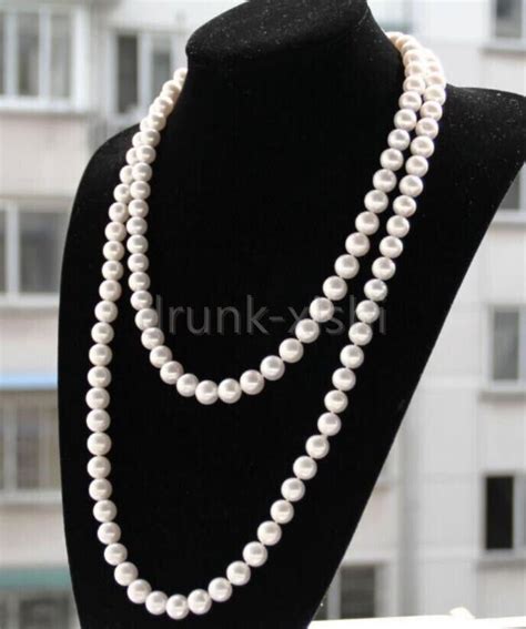 48 10 11mm Natural South Sea Genuine White Round AAA Pearl Necklace