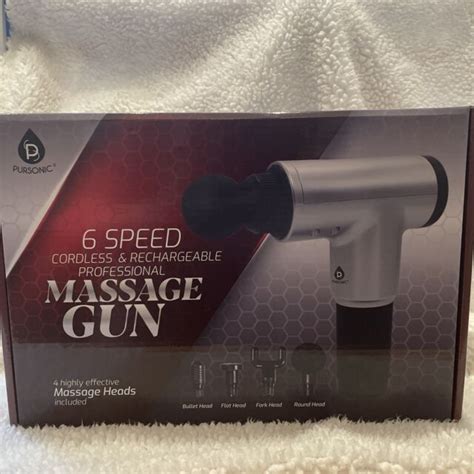 Pursonic 6 Speed Massage Gun Deep Tissue Percussion Muscle Massager For Sale Online Ebay