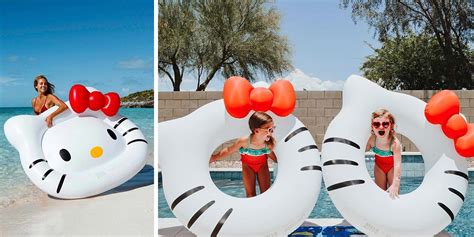 These Hello Kitty Floats Will Help You Practise Safe Distancing In Swimming Pools & At The Beach ...