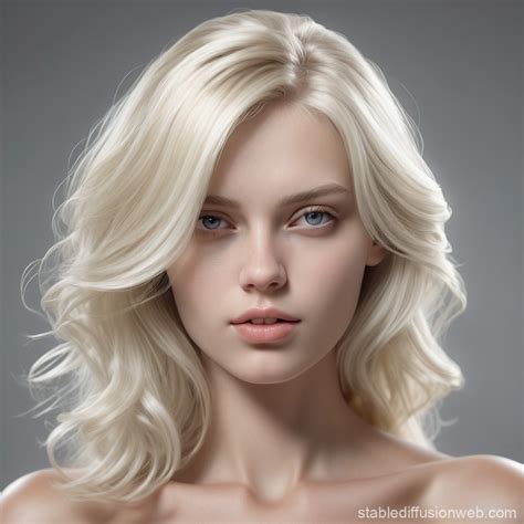 Photorealistic White Blonde Model Stable Diffusion Online