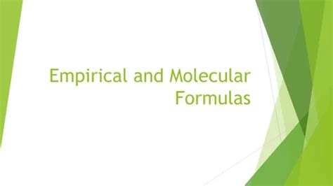 Ppt Empirical And Molecular Formulas Powerpoint Presentation Free Download Id 5577398