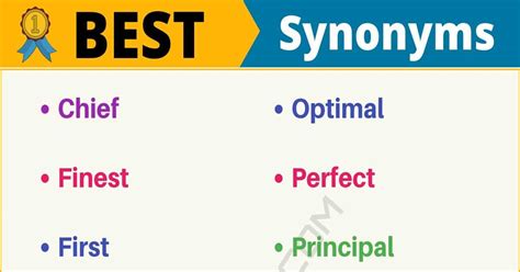 155 Synonyms for "Best" with Example | Another Word for “Best” • 7ESL