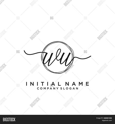 Wu Initial Vector Photo Free Trial Bigstock