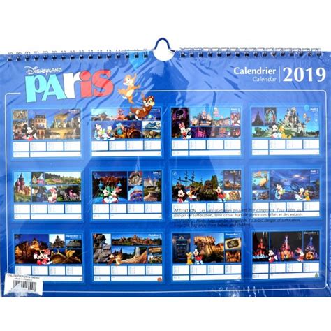 Disneyland Paris 2019 Wall Calendar