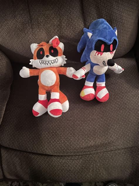 I Just Found These Sonic Exe And Tails Doll Plushies At The Mall In A Horror Plush Stall And I