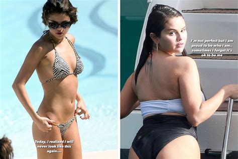 Selena Gomez Compares And Bikini Pictures In Proud Body