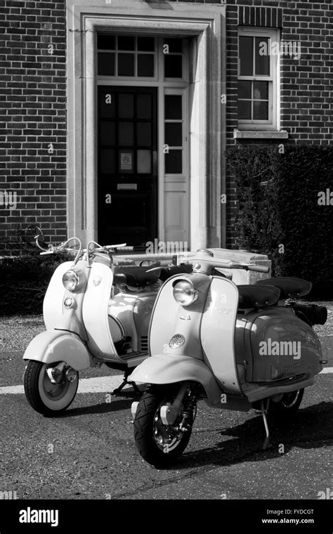 vintage retro scooter stock photo alamy
