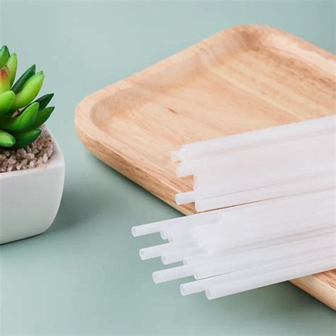 Corn Starch Biodegradable Pla Straws Non Plastic Drinking Straw