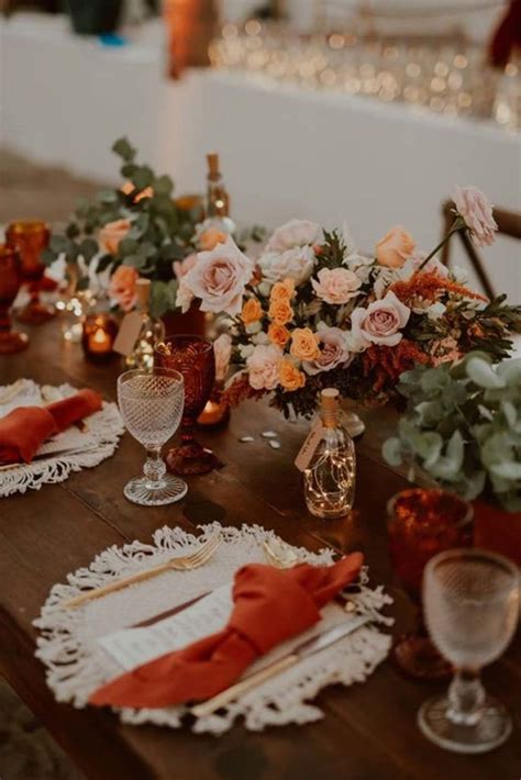 Ideas para usar el color terracota en tu decoración de bodas Fiancee