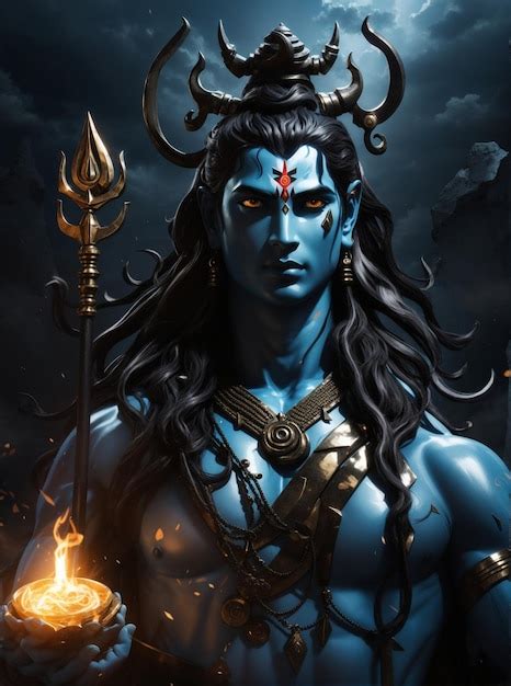 Premium AI Image | Lord Shiva as a superhero