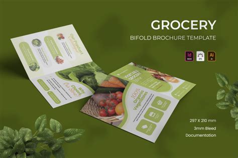 Grocery Bifold Brochure By Vunira Thehungryjpeg