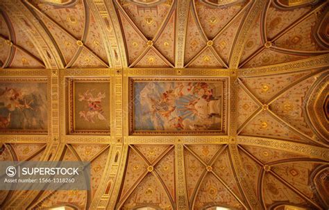 Internal view of Hungarian Parliament, Budapest, Hungary. - SuperStock