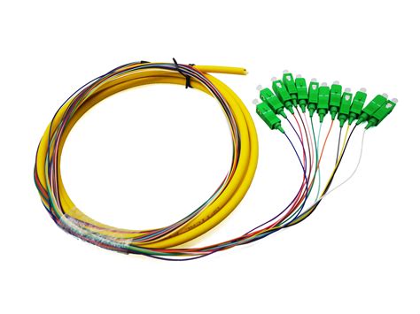 Colors Sc Apc Fiber Optic Pigtails G A Lszh Um Mts Sm Ceramic